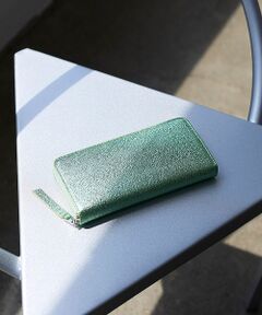TOPKAPI / トプカピ 財布・コインケース・マネークリップ | 【TREASURE TOPKAPI】ウォッシュド レザー メタリック ラウンドファスナー 長財布