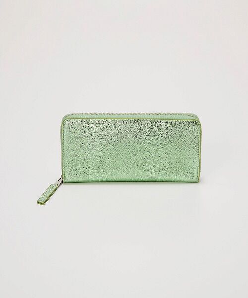 TOPKAPI / トプカピ 財布・コインケース・マネークリップ | 【TREASURE TOPKAPI】ウォッシュド レザー メタリック ラウンドファスナー 長財布 | 詳細1