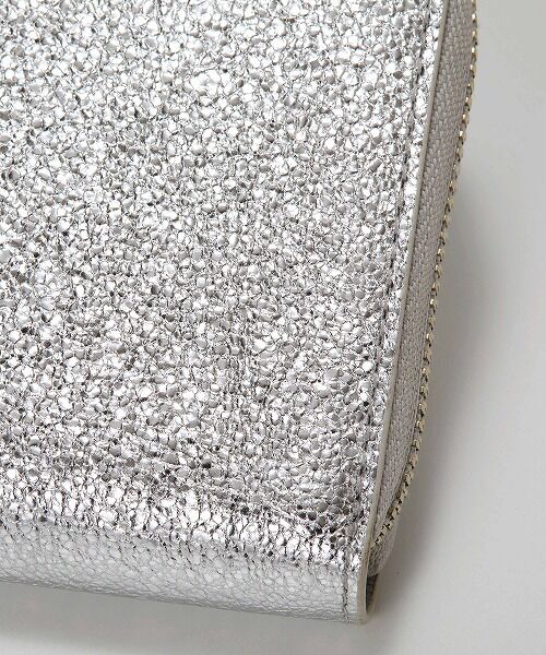 TOPKAPI / トプカピ 財布・コインケース・マネークリップ | 【TREASURE TOPKAPI】ウォッシュド レザー メタリック ラウンドファスナー 長財布 | 詳細11