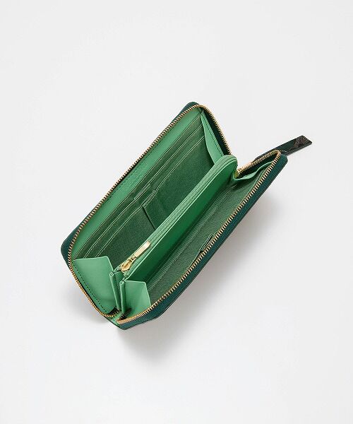 TOPKAPI / トプカピ 財布・コインケース・マネークリップ | 【TREASURE TOPKAPI】ローズエンボス ツヤ レザー ラウンドファスナー 長財布 | 詳細5