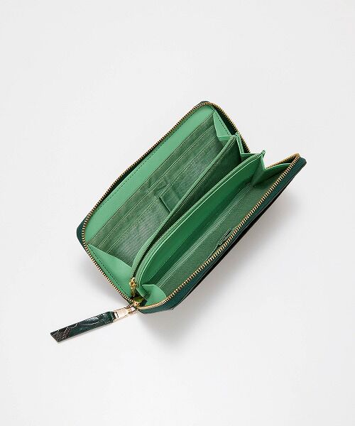 TOPKAPI / トプカピ 財布・コインケース・マネークリップ | 【TREASURE TOPKAPI】ローズエンボス ツヤ レザー ラウンドファスナー 長財布 | 詳細6