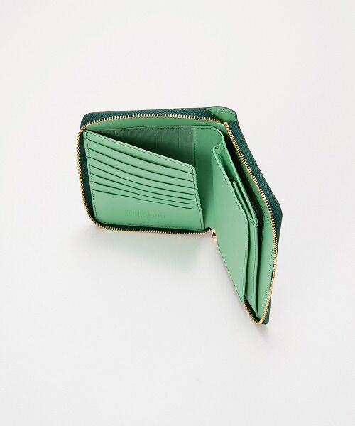 TOPKAPI / トプカピ 財布・コインケース・マネークリップ | 【TREASURE TOPKAPI】ローズエンボス ツヤ レザー ラウンドファスナー 二つ折り財布/パスポート対応 | 詳細6