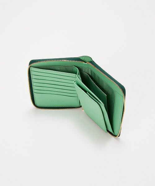 TOPKAPI / トプカピ 財布・コインケース・マネークリップ | 【TREASURE TOPKAPI】ローズエンボス ツヤ レザー ラウンドファスナー 二つ折り財布/パスポート対応 | 詳細7