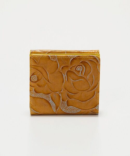 TOPKAPI / トプカピ 財布・コインケース・マネークリップ | 【TREASURE TOPKAPI】ローズエンボス ツヤ レザー 二つ折り財布 | 詳細5