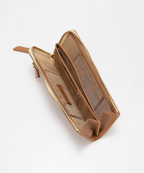 TOPKAPI / トプカピ 財布・コインケース・マネークリップ | 【TREASURE TOPKAPI】クロスエンボス レザー L字ファスナー 長財布 | 詳細9