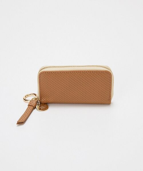 TOPKAPI/トプカピ 【TREASURE TOPKAPI】クロスエンボス レザー キーケース キャメル F TOPKAPI/トプカピ 【TREASURE TOPKAPI】クロスエンボス レザー キーケース キャメル F