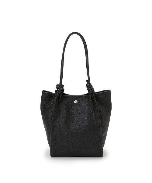 TOPKAPI/トプカピ 【Breath TOPKAPI】シュリンクレザー ノットハンドル トートバッグ ブラック F TOPKAPI/トプカピ 【Breath TOPKAPI】シュリンクレザー ノットハンドル トートバッグ ブラック F