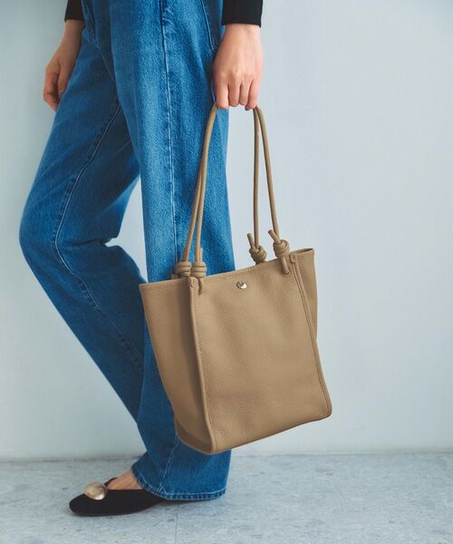 TOPKAPI / トプカピ トートバッグ | 【Breath TOPKAPI】シュリンクレザー ノットハンドル トートバッグ | 詳細3