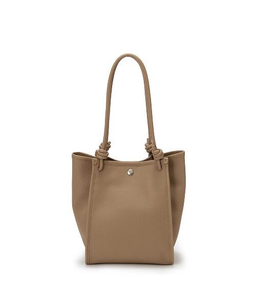 TOPKAPI/トプカピ 【Breath TOPKAPI】シュリンクレザー ノットハンドル トートバッグ グレージュ F TOPKAPI/トプカピ 【Breath TOPKAPI】シュリンクレザー ノットハンドル トートバッグ グレージュ F