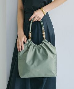 TOPKAPI / トプカピ トートバッグ | 【TREASURE TOPKAPI】コンビチェーン ギャザー ナイロン トートバッグ