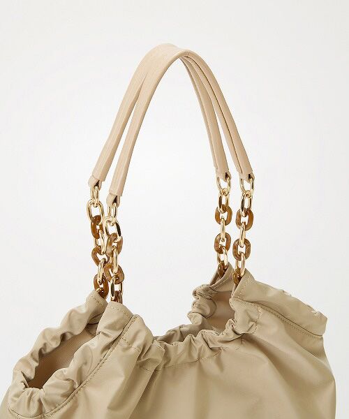 TOPKAPI / トプカピ トートバッグ | 【TREASURE TOPKAPI】コンビチェーン ギャザー ナイロン トートバッグ | 詳細5