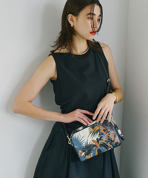 TOPKAPI / トプカピ ショルダーバッグ | 【TREASURE TOPKAPI】マイルドサテン スカーフ柄 ショルダーバッグ | 詳細1