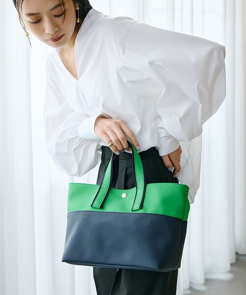 TOPKAPI / トプカピ トートバッグ | 【Breath TOPKAPI】Bright ブライト カラーブロックミニ トートバッグ | 詳細7