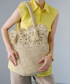 TOPKAPI / トプカピ トートバッグ | 【TREASURE TOPKAPI】フラワーモチーフ ペーパー トートバッグ