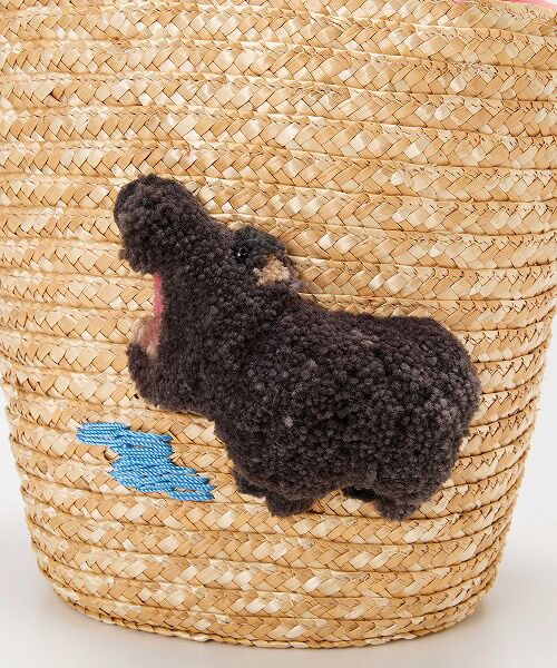 TOPKAPI / トプカピ かごバック | 【TREASURE TOPKAPI】 アニマル カゴバッグ【ハシビロコウ/ パンダ/ カバ】 | 詳細9