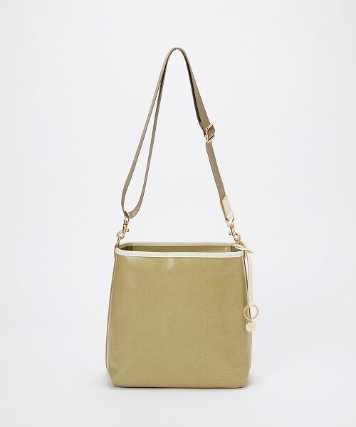 TOPKAPI/トプカピ 【TREASURE TOPKAPI】PVCコート キャンバス ショルダーバッグ / 撥水 モスグリーン F TOPKAPI/トプカピ 【TREASURE TOPKAPI】PVCコート キャンバス ショルダーバッグ / 撥水 モスグリーン F