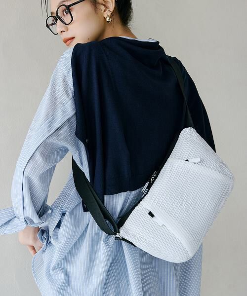 TOPKAPI/トプカピ 【Breath TOPKAPI】ポリメッシュ ショルダーバッグ ホワイト F TOPKAPI/トプカピ 【Breath TOPKAPI】ポリメッシュ ショルダーバッグ ホワイト F