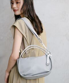 TOPKAPI / トプカピ トートバッグ | 【Breath TOPKAPI】【撥水】ツヤ ナイロン ショルダー付き ラウンド トートバッグ