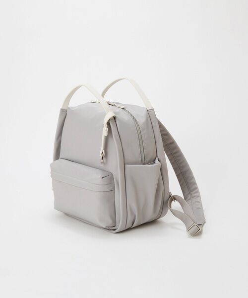 TOPKAPI / トプカピ リュック・バックパック | 【Breath TOPKAPI】【撥水】ツヤ ナイロン レザーハンドル ミニ リュック | 詳細4