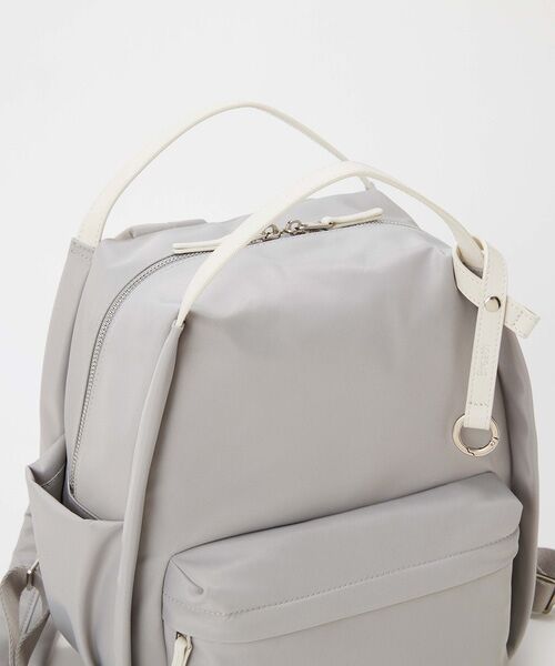 TOPKAPI / トプカピ リュック・バックパック | 【Breath TOPKAPI】【撥水】ツヤ ナイロン レザーハンドル ミニ リュック | 詳細8