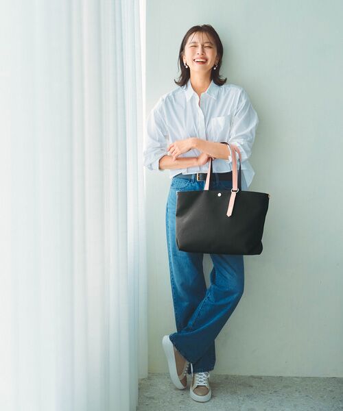 TOPKAPI / トプカピ トートバッグ | 【新色追加】【Breath TOPKAPI】Aerial エアリアル ナイロン カラーストラップ付き A4 トートバッグ /軽量 | 詳細24