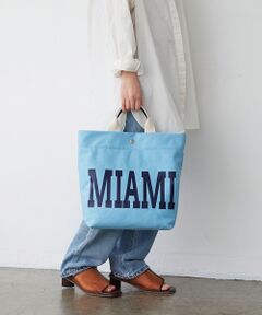 TOPKAPI / トプカピ トートバッグ | 【Breath TOPKAPI】シティ プリント キャンバス スクエアトートバッグ / ショルダー付き