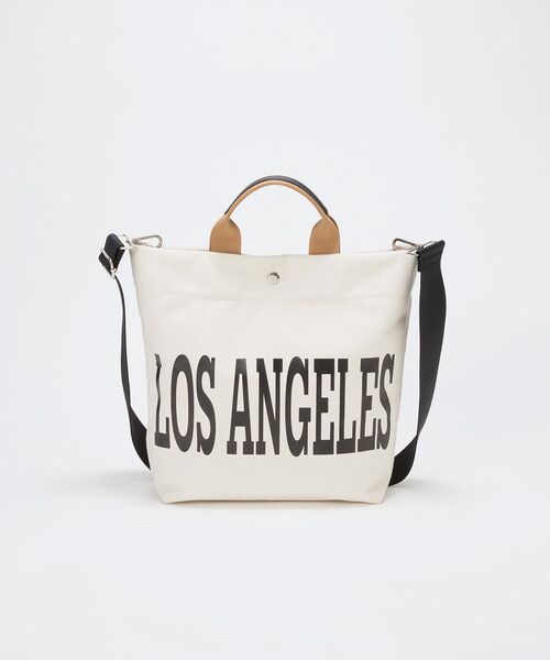 TOPKAPI / トプカピ トートバッグ | 【Breath TOPKAPI】シティ プリント キャンバス スクエアトートバッグ / ショルダー付き | 詳細1