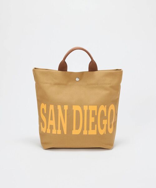 TOPKAPI / トプカピ トートバッグ | 【Breath TOPKAPI】シティ プリント キャンバス スクエアトートバッグ / ショルダー付き | 詳細12