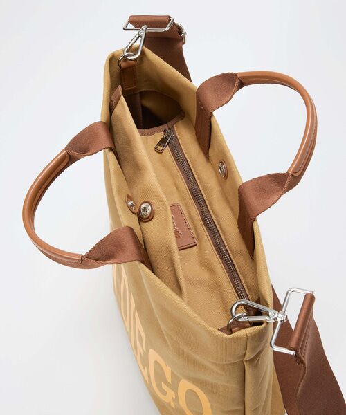 TOPKAPI / トプカピ トートバッグ | 【Breath TOPKAPI】シティ プリント キャンバス スクエアトートバッグ / ショルダー付き | 詳細20