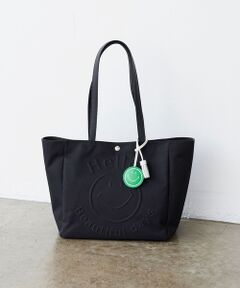 TOPKAPI / トプカピ トートバッグ | 【Breath TOPKAPI】SMILE COLLECTION エンボス スマイル ビッグ トートバッグ /スマイルチャーム付き