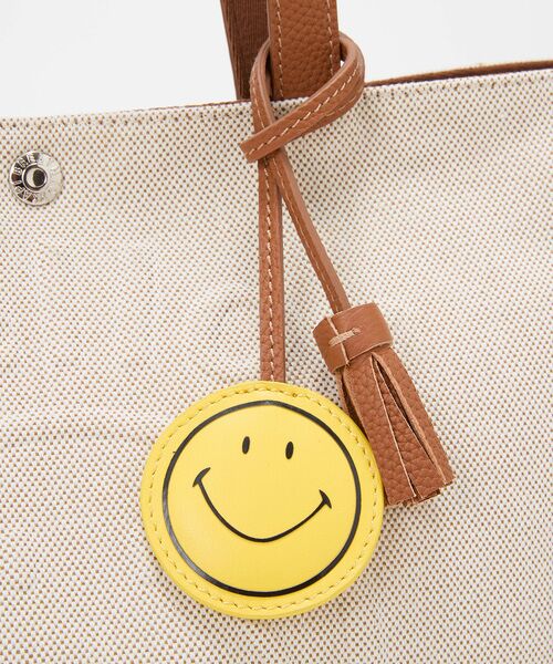 TOPKAPI / トプカピ トートバッグ | 【Breath TOPKAPI】SMILE COLLECTION エンボス スマイル ビッグ トートバッグ /スマイルチャーム付き | 詳細9