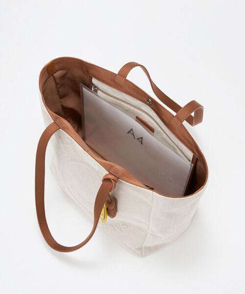 TOPKAPI / トプカピ トートバッグ | 【Breath TOPKAPI】SMILE COLLECTION エンボス スマイル ビッグ トートバッグ /スマイルチャーム付き | 詳細18