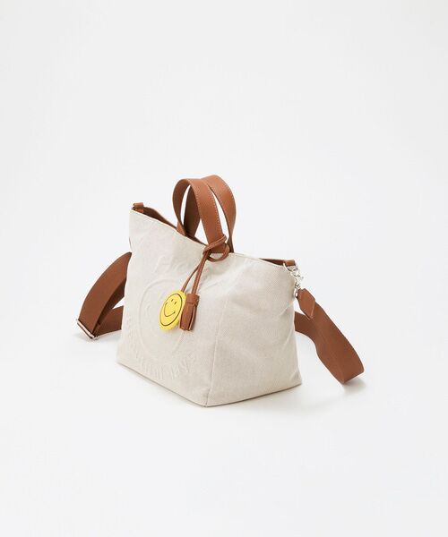 TOPKAPI / トプカピ トートバッグ | 【Breath TOPKAPI】SMILE COLLECTION エンボス スマイル 2way トートバッグ /スマイルチャーム付き | 詳細4