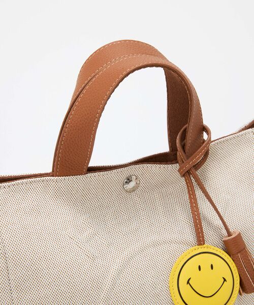 TOPKAPI / トプカピ トートバッグ | 【Breath TOPKAPI】SMILE COLLECTION エンボス スマイル 2way トートバッグ /スマイルチャーム付き | 詳細9