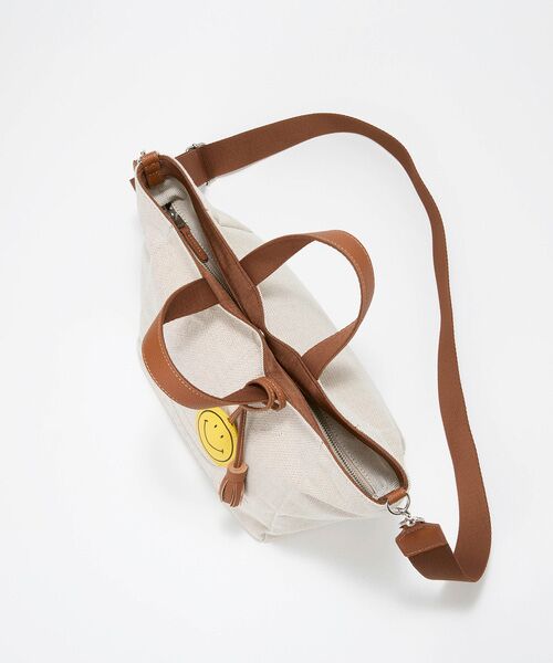 TOPKAPI / トプカピ トートバッグ | 【Breath TOPKAPI】SMILE COLLECTION エンボス スマイル 2way トートバッグ /スマイルチャーム付き | 詳細13