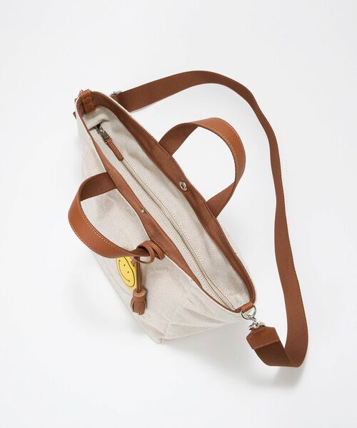 TOPKAPI / トプカピ トートバッグ | 【Breath TOPKAPI】SMILE COLLECTION エンボス スマイル 2way トートバッグ /スマイルチャーム付き | 詳細14