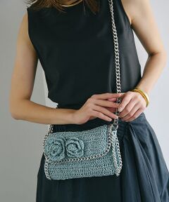 TOPKAPI / トプカピ ショルダーバッグ | 【TREASURE TOPKAPI】フラワーモチーフ チェーン ショルダーバッグ