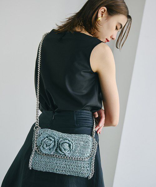 TOPKAPI / トプカピ ショルダーバッグ | 【TREASURE TOPKAPI】フラワーモチーフ チェーン ショルダーバッグ | 詳細3