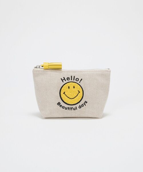 TOPKAPI/トプカピ 【Breath TOPKAPI】SMILE COLLECTION スマイル 刺繍 タッセルポーチ ベージュ F TOPKAPI/トプカピ 【Breath TOPKAPI】SMILE COLLECTION スマイル 刺繍 タッセルポーチ ベージュ F
