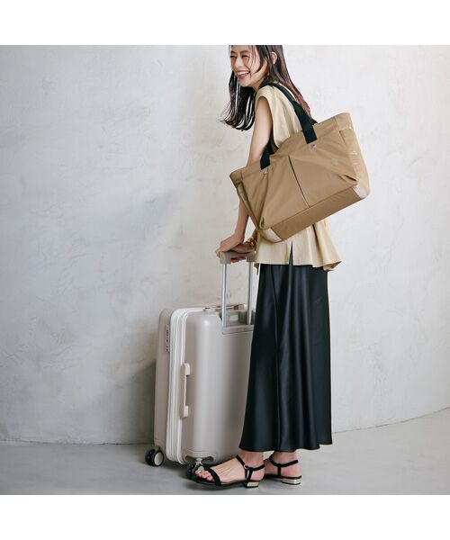 TOPKAPI / トプカピ トートバッグ | 【Breath TOPKAPI】Train 防水ポリエステル ビッグ トートバッグ / 8ポケット/ キャリー対応 | 詳細4