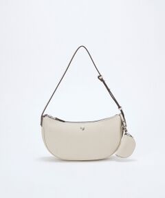 TOPKAPI / トプカピ ショルダーバッグ | 【Breath TOPKAPI】シュリンクレザー ハーフムーン ショルダーバッグ / チャーム付き