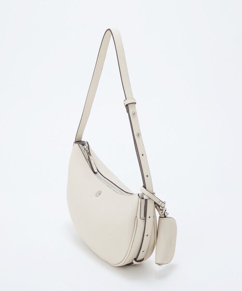 TOPKAPI / トプカピ ショルダーバッグ | 【Breath TOPKAPI】シュリンクレザー ハーフムーン ショルダーバッグ / チャーム付き | 詳細2