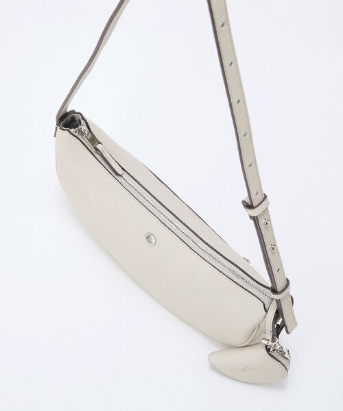 TOPKAPI / トプカピ ショルダーバッグ | 【Breath TOPKAPI】シュリンクレザー ハーフムーン ショルダーバッグ / チャーム付き | 詳細10