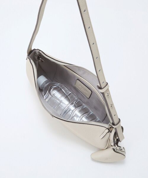 TOPKAPI / トプカピ ショルダーバッグ | 【Breath TOPKAPI】シュリンクレザー ハーフムーン ショルダーバッグ / チャーム付き | 詳細12