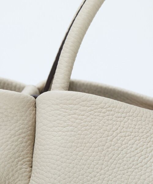 TOPKAPI / トプカピ トートバッグ | 【Breath TOPKAPI】シュリンクレザー ショルダー付き ミニ トートバッグ / チャーム付き | 詳細4