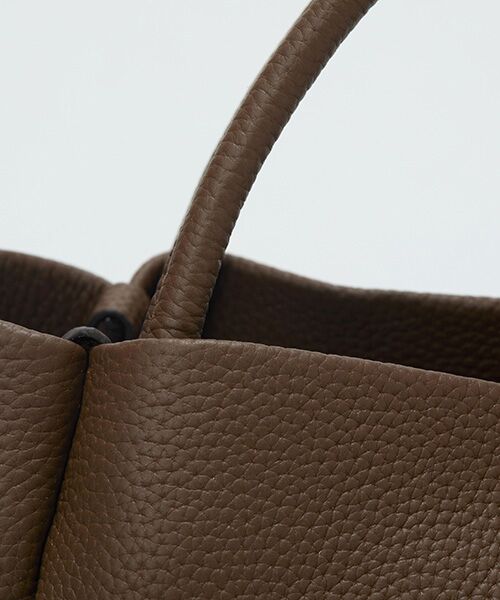 TOPKAPI / トプカピ トートバッグ | 【Breath TOPKAPI】【新色追加】シュリンクレザー ショルダー付き ミニ トートバッグ / チャーム付き S | 詳細6