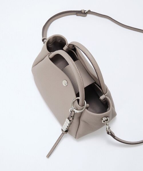 TOPKAPI / トプカピ トートバッグ | 【Breath TOPKAPI】シュリンクレザー ショルダー付き ミニ トートバッグ / チャーム付き | 詳細15