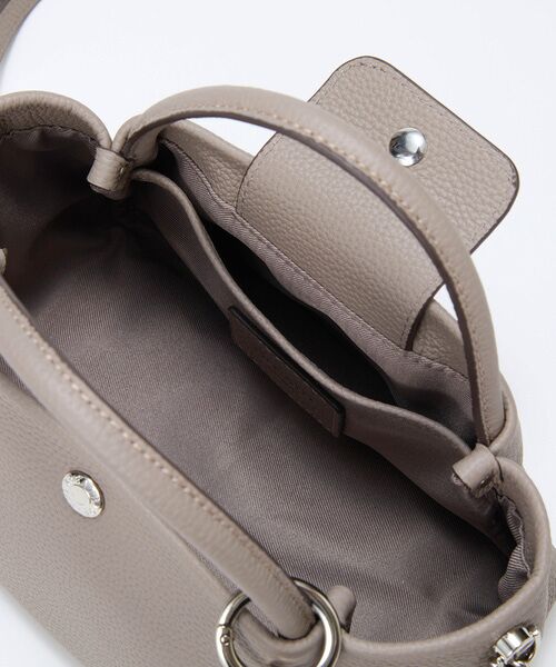 TOPKAPI / トプカピ トートバッグ | 【Breath TOPKAPI】シュリンクレザー ショルダー付き ミニ トートバッグ / チャーム付き | 詳細17