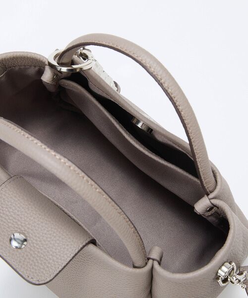 TOPKAPI / トプカピ トートバッグ | 【Breath TOPKAPI】シュリンクレザー ショルダー付き ミニ トートバッグ / チャーム付き | 詳細19