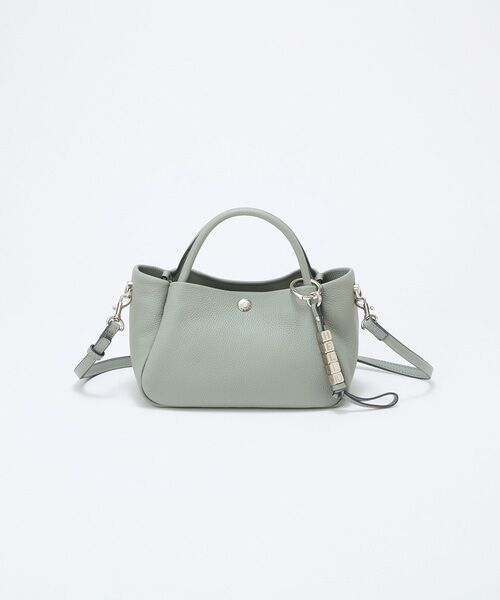 TOPKAPI / トプカピ トートバッグ | 【Breath TOPKAPI】シュリンクレザー ショルダー付き ミニ トートバッグ / チャーム付き | 詳細23